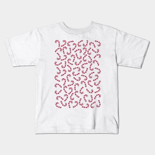 Christmas Candy Cane Doodle Pattern, made by EndlessEmporium Kids T-Shirt